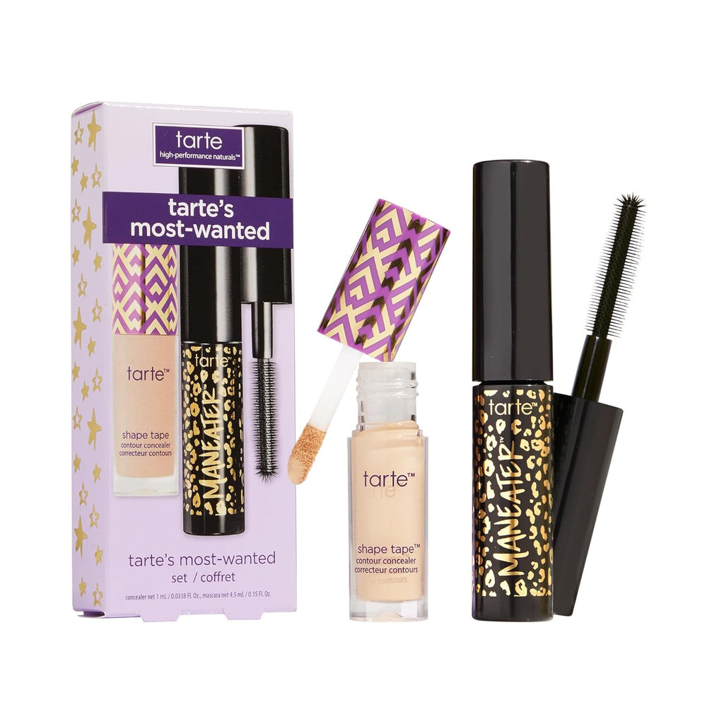 Tarte Most-Wanted Shape Tape Concealer & Mascara Duo - Full-Coverage for Dark Circles & Fine Lines | Longwear, Cruelty-Free