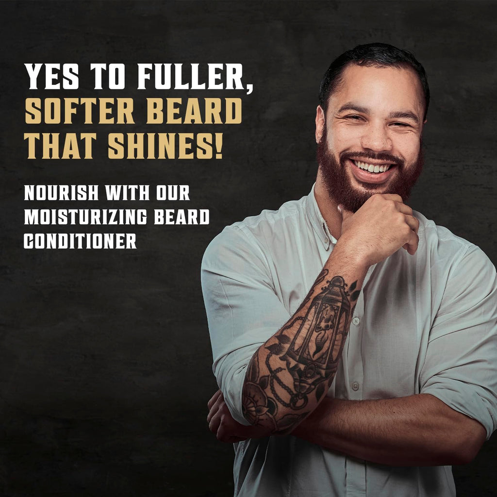 Viking Revolution Beard Wash and Beard Conditioner for Men with Argan Oil and Jojoba Oil - Beard Softener and Strengthener Beard Care Beard Shampoo and Conditioner with Ginseng Root (5oz, Palo Santo)