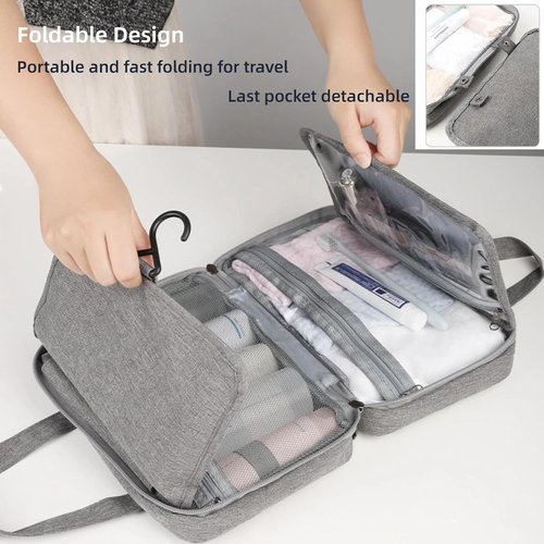 SUTMDO Wash Bags for Boys & Girls,Lightweight Carry-On Size,Toiletry Bag for Traveling,Small Tote Bags,Sport Toiletry Bag, (051hong)