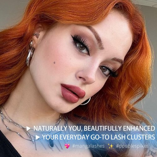Kiromiro Lash Clusters 10-16mm Cluster Eyelash Extensions Wispy DIY Cluster Lashes Extension 144pcs Individual Lashes Nautral Eyelash Clusters C Curly Lashes Clusters
