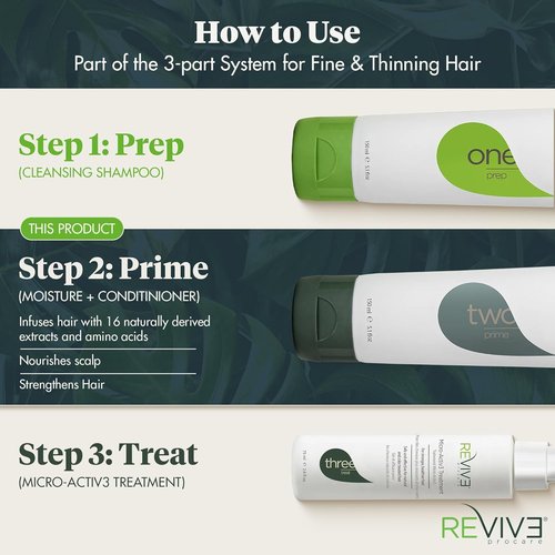 Reviv3 Procare Prime Moisture Conditioner - Color Safe & Volumizing for Healthy Scalp | Reduces Breakage (25.4 oz)