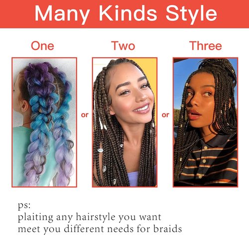 Callia Pre Stretched Braiding Hair 24 Inch 8 Packs Ombre Professional Prestretched Synthetic Braiding Hair Itch Free Yaki Synthetic Hair Extension for Crochet Twist (24Inch, 1B)