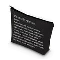 BDPWSS Dental Hygienist Makeup Bag Dental Assistant Graduation Gift Dental Hygienist Appreciation Gift New Dentist Gift Funny Dental Bag (DH definition bl2)