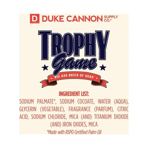 Duke Cannon Supply Co. Big Brick of Soap for Men, Trophy Game Scent, 10 oz (Pack of 1)