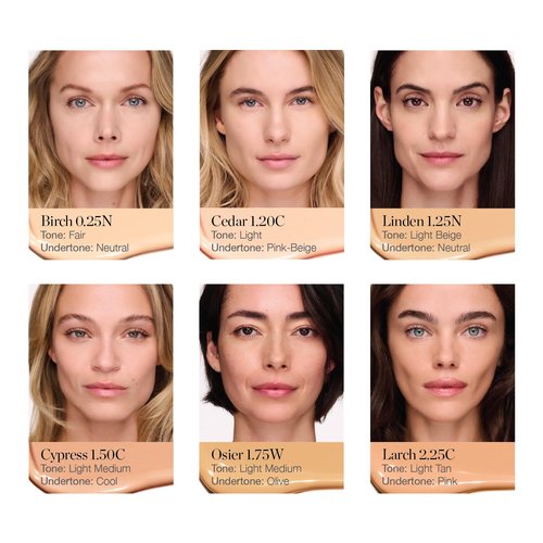Ogee Complexion Perfecting Under Eye Concealer - Certified Organic Full Coverage Concealer - Buildable Coverage - CEDAR 1.20C - Light (Pink-Beige Undertones)