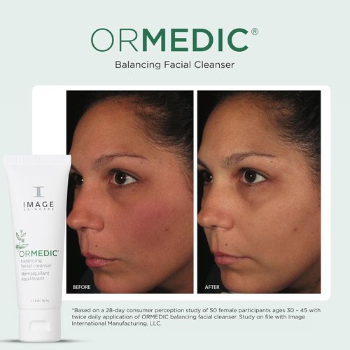 IMAGE Skincare ORMEDIC pH Balancing Facial Cleanser - Mild Foaming Hydrating Face Wash with Aloe Vera | 1.7 fl oz