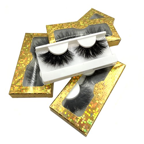 25mm Real Mink Lashes Mikiwi Eyelashes SF07-5, Thick HandMade Full Strip Lashes, Crueltyl Free Fluffy Lashes, Dramatic 3D Mink Eyelashes Bulk Pack-5