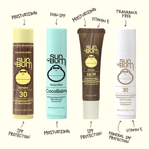 Sun Bum SPF 30 Mineral Sunscreen Lip Balm - Zinc-Based UVA/UVB Protection | 0.15 oz Stick