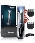 kensen Body Hair Trimmer for Men - Groin & Pubic Hair Trimmer with Ceramic Blades, Manscape Body Shaver for Men with LED Light Ball Shaver IPX7 Waterproof Wet/Dry Rechargeable Body Trimmer Mens Gift
