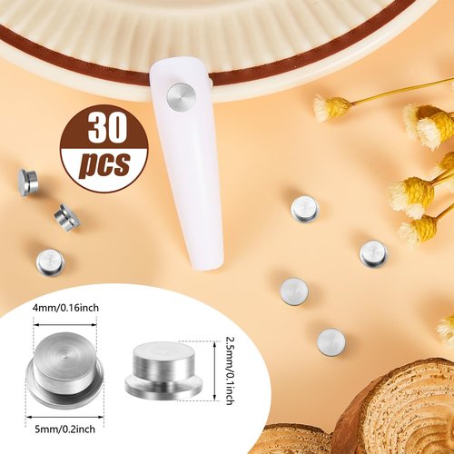 Leelosp 30 Pieces Spinning Nail Charms Nail Art Rotating Charm Bearing Art Tool Rings Jewelry Rotating Tools 3D for Women Girls Crafting Jewelry Accessories(Silver,0.16 x 0.2 x 0.1 Inches)
