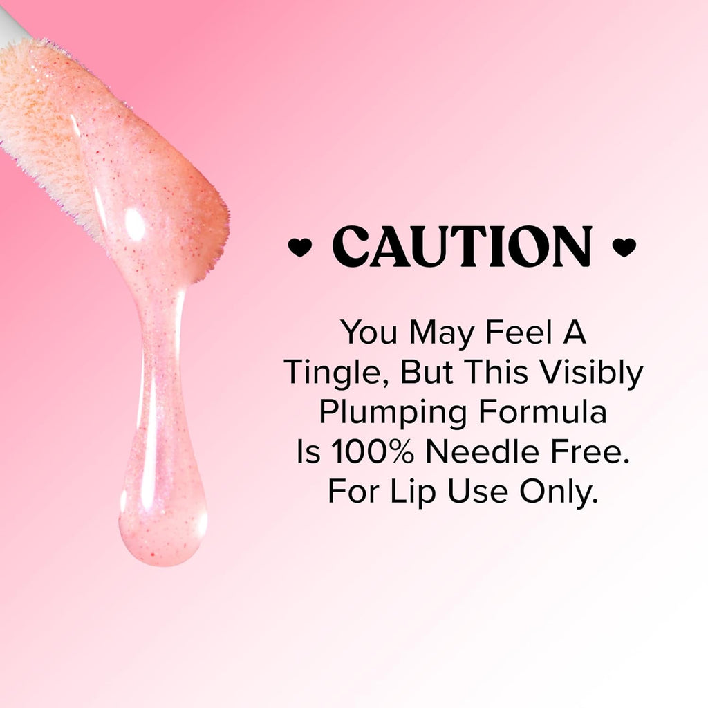 Too Faced Lip Injection Extreme Lip Shaper - Puffy Nude & Lip Gloss - Longwear Hydration, 0.01 oz + 0.22 oz