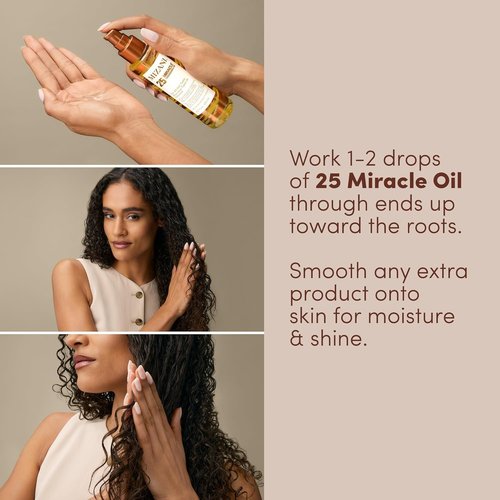 Mizani 25 Miracle Nourishing Hair Oil - Lightweight Shine & Anti-Frizz Formula for Curly Hair
