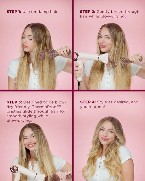 FHI Heat UNbrush - Heat Resistant Detangling Smoothing Brush for All Hair Types | Pain-Free Brushing
