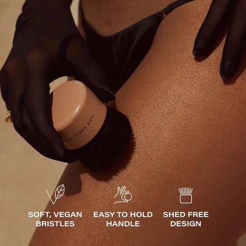 Lux Unfiltered Blending Body Brush - Kabuki Applicator for Self Tanner & Body Glow - Vegan, Cruelty-Free Bristles
