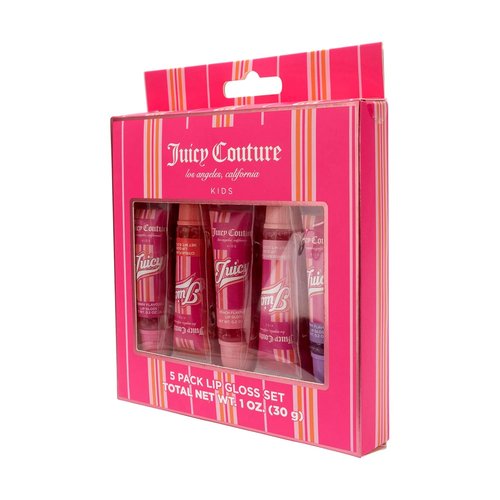 Juicy Couture Lip Gloss Set - 5 Vibrant Shades in Cute Packaging for Girls & Tweens