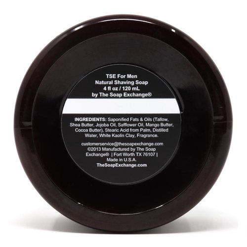TSE for Men Lavender Sage Shaving Soap with Tallow and Shea Butter. Natural Ingredients for Rich Lather and a Smooth Comfortable Shave. Artisan 4.5 oz Semi-Soft Italian Style. Made in the USA.