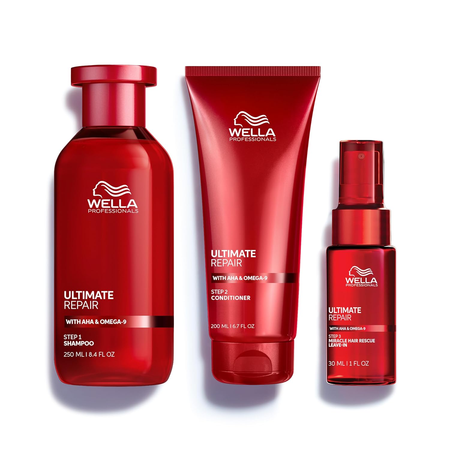 Wella Professionals Ultimate Repair Shampoo & Conditioner Bundle | Miracle Leave-In Treatment for Instant Repair & Moisture in 90 Seconds