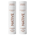 Native Deodorant | Coconut & Vanilla Twin Pack - 72-Hour Odor Protection, Aluminum-Free, 2x3.5 oz