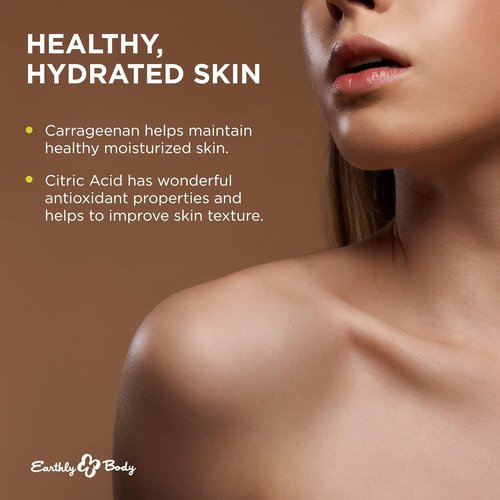 Earthly Body WaterSlide Personal Moisturizer - 100% Natural Water-Based Formula - Vegan & Cruelty Free, 8 fl. oz.