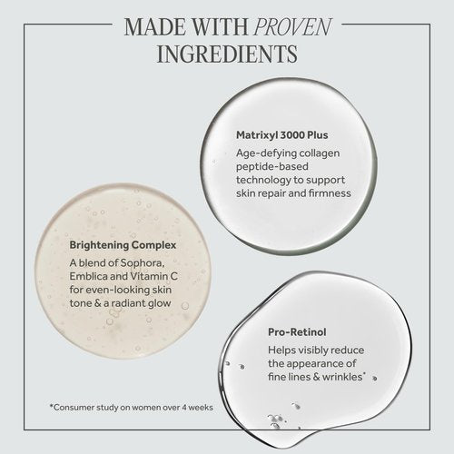 No7 Lift and Luminate Triple Action Face Serum - Anti-Wrinkle Collagen Peptide Serum - Contains Vitamin C, Brightening Emblica, Pro Retinol, Hyaluronic Acid & Hibiscus for Skin Firming (1 fl oz)