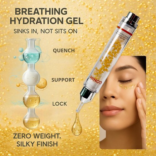 GONIM Eye Serum with Caffeine, Niacinamide, Collagen Peptides & Retinol Eye Cream for Fine Lines, Dark Circles and Puffiness, Anti Aging, Reduce Wrinkles, Uneven Skin Tone, Hydrating Gel Base,10ml
