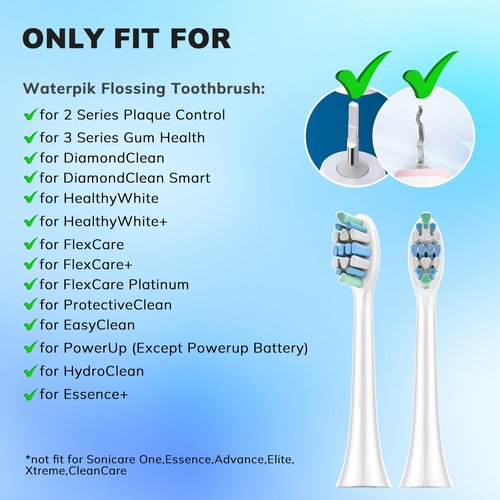 Toothbrush Replacement Heads for Philips Sonicare 12 Pack Soft Replacement Electric Toothbrush Head Compatible with Philips Sonicare Electric Toothbrush