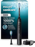 Philips Sonicare 5900 Series Electric Toothbrush - Advanced Sonic Technology, Pressure Sensor, 6 Settings | Black, Model HX7131/02