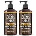 Viking Revolution Men's Shampoo and Conditioner Set - Biotin & Jojoba Oil for Thinning Hair | 17 Oz