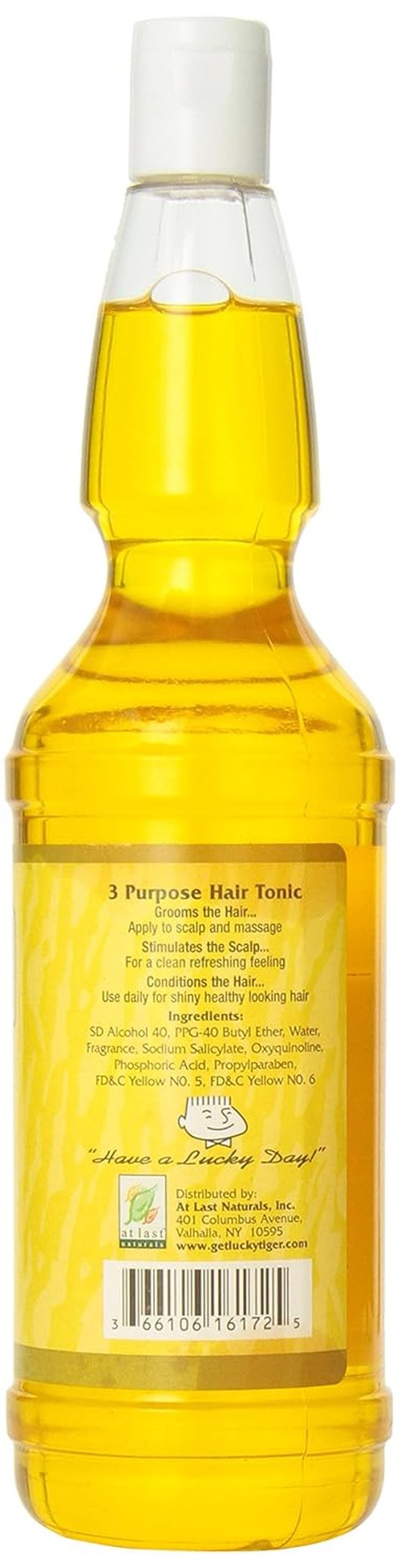Lucky Tiger Hair Tonic for Men - 3-in-1 Scalp Treatment with Fine Oils - Conditions Hair & Reduces Dryness - 16 fl oz