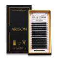 Arison Lashes 3D Easy Fan Lashes 0.03丨0.05丨0.07丨0.10 Thicknesses B丨J丨C丨CC丨D丨DD丨M丨L Curl Eyelash Extension Volume 1 Second Blooming Flower Fake Lash(3D Easy Fan 0.07-D-8-15mix)