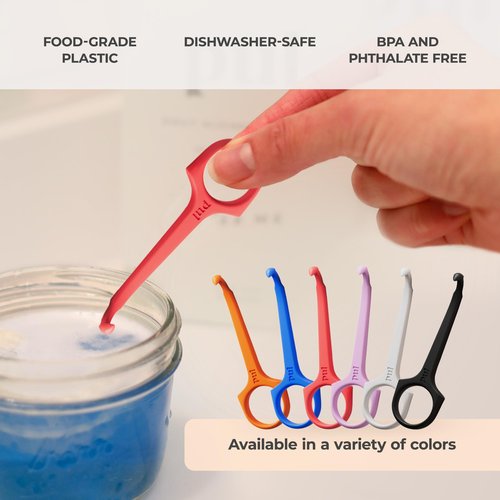 PUL Pack of 4 Aligner Removal Tool – Invisalign Remover Tool & Retainer Hook for Clear Aligners, Trays & Night Guards – Reusable Invisalign Accessories, Aligner Hooks & Retainer Removal Hook – Purple