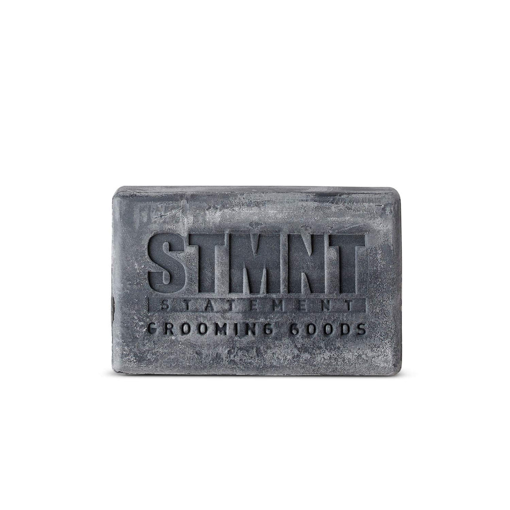 STMNT Grooming Goods Hair & Body Cleansing Bar - 4.4 oz | Sulfate-Free Moisturizing Formula with Activated Charcoal