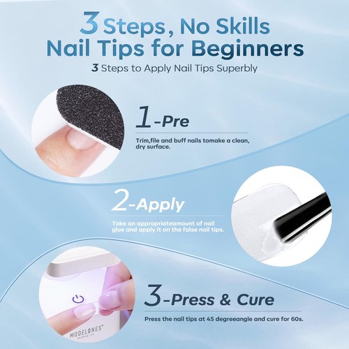 modelones Nail Glue for Nail Tips