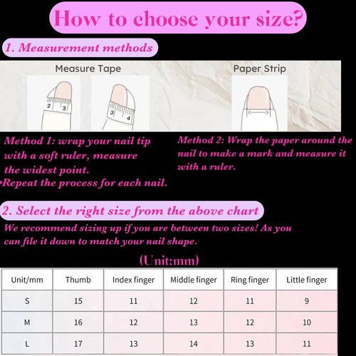 Handmade Press On Nails Medium/Long Square Pink 3D Sakura Design - Reusable French Acrylic Fake Nails with Gold Stars & Pearls, Luxury Cherry Blossom False Nails (Sakura, M)