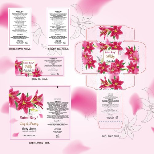 Valentines Day Gifts Basket Christmas Gifts for Women Spa Set Lily & Peony Home Spa Set, Beauty Personal Care Set Jojoba Oil, Spa Self Care Kit, Bath Body For Thank You, Birthday Gifts