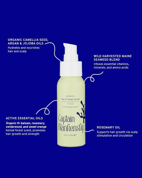 Captain Blankenship Nourish Hair & Scalp Serum - Hydrating Formula for Healthy Hair Growth