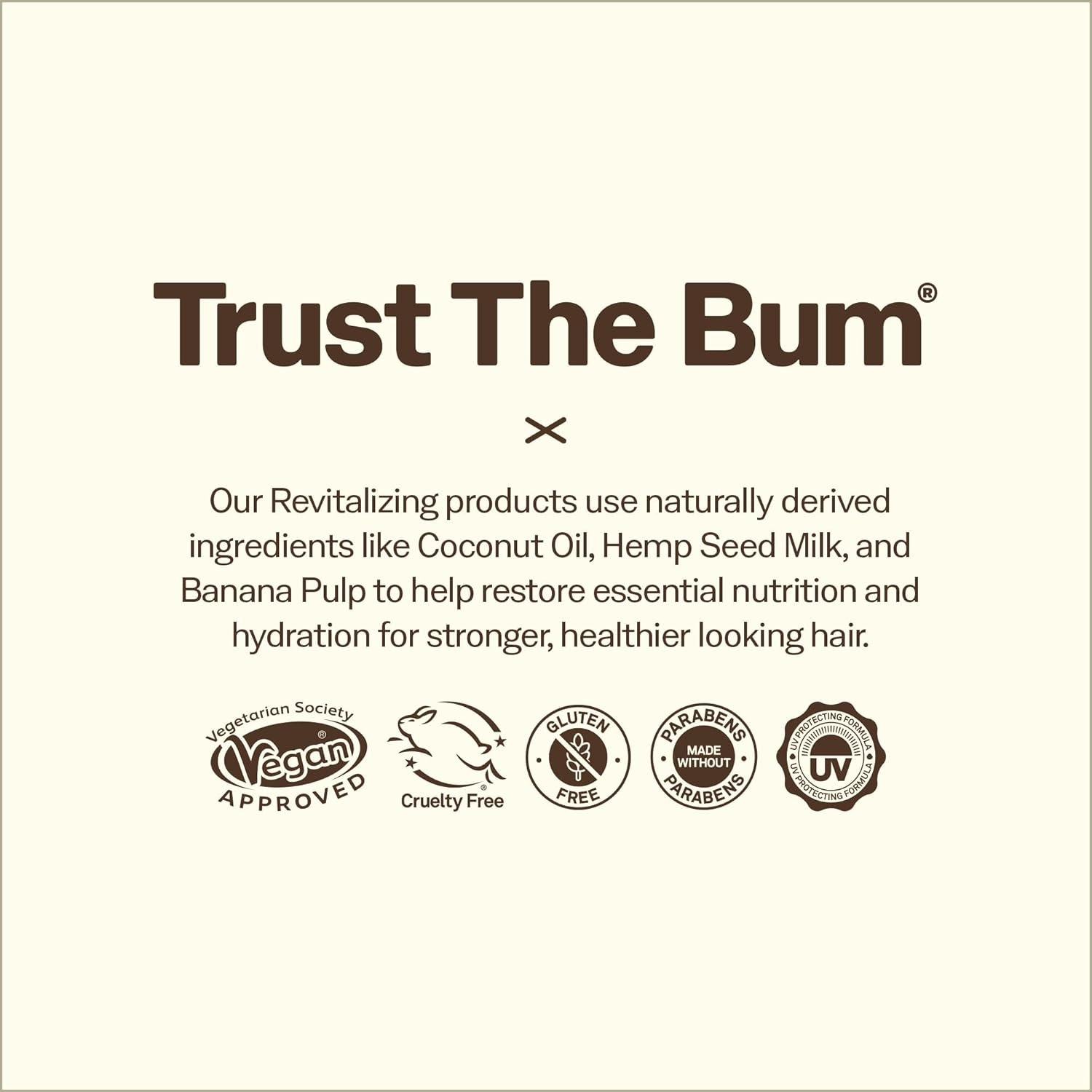 Sun Bum Revitalizing Air Dry Cream - Anti-Frizz Styling Cream with Banana Extract - Vegan & UV Protection - 6 fl oz