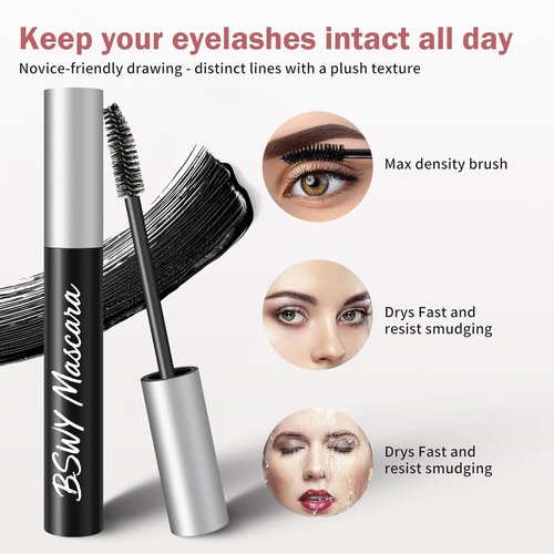 Essence Telescopic Tubing Mascara - Waterproof Formula for Sky High Lift & All-Day Wear, Gentle for Women 60+