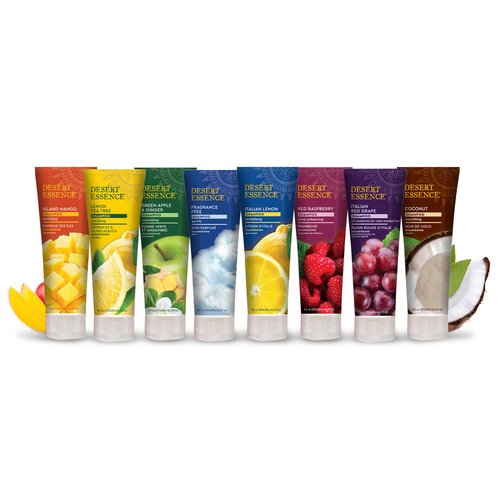 Desert Essence Red Raspberry Shampoo and Conditioner Bundle With Aloe Leaf Juice, Jojoba, Vitamin B-5 and Shea Butter, 8 fl. oz. and 8 fl. oz. Each