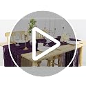 36x10FT Purple Cheesecloth Table Runner 2 Pack for Weddings & Events