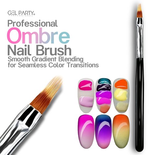GELPARTY 32-Piece Nail Art Brush Set Professional Brushes for Acrylic, Gel, UV, Ombre, Dotting & 3D Designs | Drawing Pen For Gel Complete Kit for Salon & DIY Use