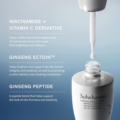Sulwhasoo Lumiwise Ampoule Serum - Fade Visible Spots & Strengthen Skin Barrier | Korean Skincare