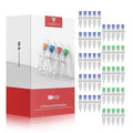 Dragonhawk Extreme Tattoo 50Pcs Cartridges Needles Mixed Sizes 1003RL 1005RL 1007RL 1205RS 1207RS EX-3 (#10RL+12RS-50PCS)