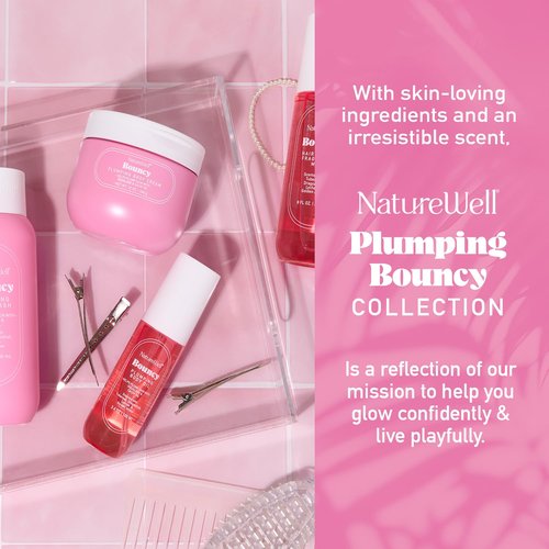 Nature Well Bouncy Body Cream - Lightweight & Quick-Absorbing Formula for Firm, Smooth Skin | 12 Oz