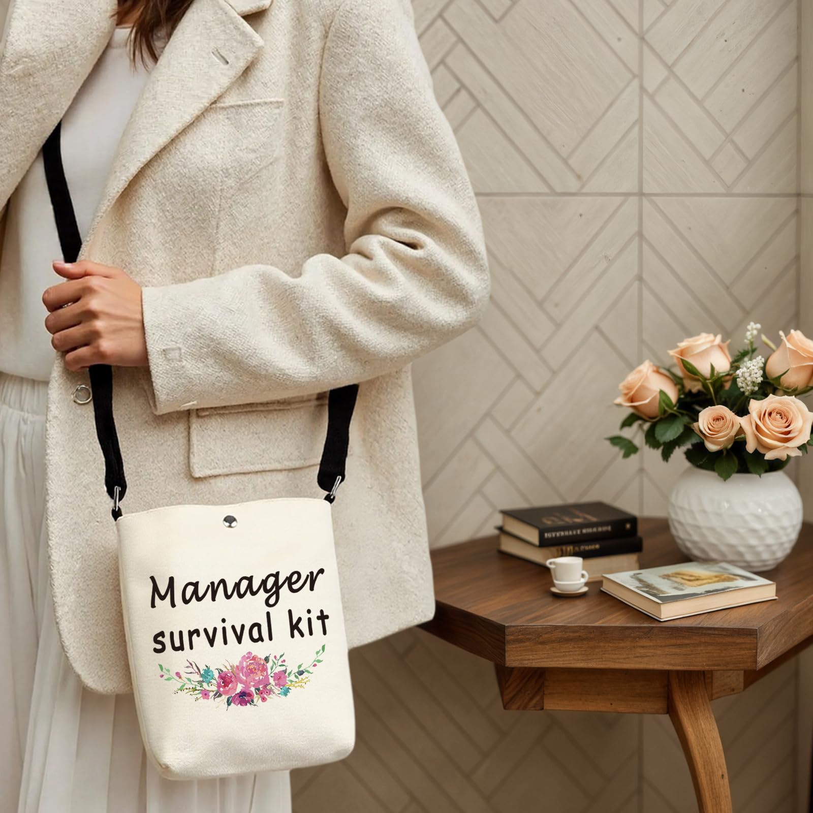 WCGXKO Manager Survival Kit Zipper Pouch Makeup Bag for Leader Manager Coworker (Manager XK)