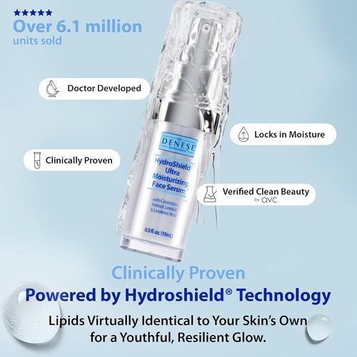 Dr. Denese SkinScience HydroShield Retinol Serum - Hydrating Anti-Aging Formula, 0.5 oz Travel Size | Cruelty-Free