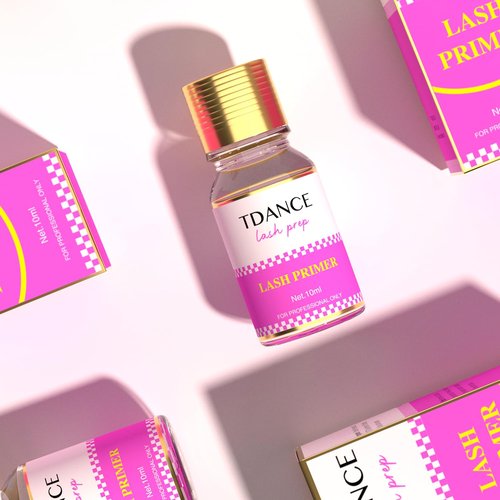 TDANCE Lash Primer for Lash Extensions 10ml/ Professional Use Only/Eyelash Extension Primer Protein Clean/Increase Adhesive Bonding Power Retention(Lash Primer,10ml)