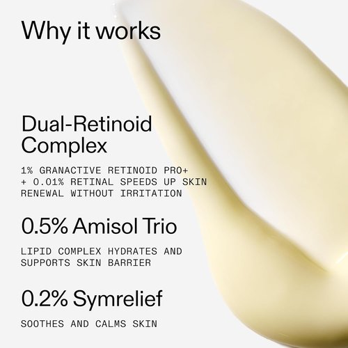 The INKEY List Dual Retinol Serum - Gentle Skin Renewal & Hydration | 1 Fl Oz, 0.5% Amisol Trio