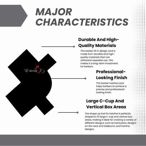 CHOISIE1 Line Me Up Barber Black Barber Enhancement Card, T Shape Hairline Shaping Tool Reusable Color Spray Edge Hair Liner Card for Precise Edge Beard Line Up Tools Cutting Guide Essentials for Men