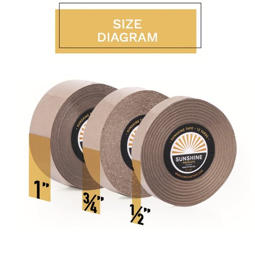 Sunshine Tape | Liberty Red Liner Wig Adhesive Tape Roll | 1" x 36 YDS | Hair System Tape, Toupee